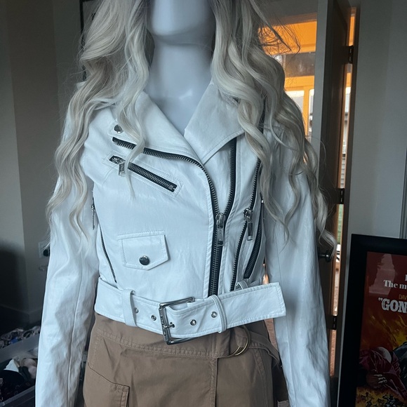 Michael Kors leather jacket xxs - Picture 3 of 6